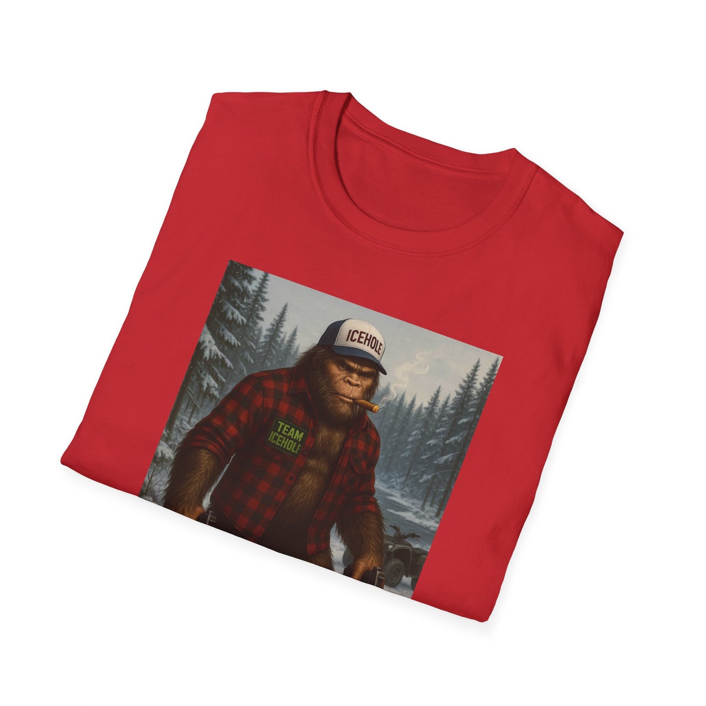 T-Shirt - Team IceHole Big Foot Mascot Feel the Nature!