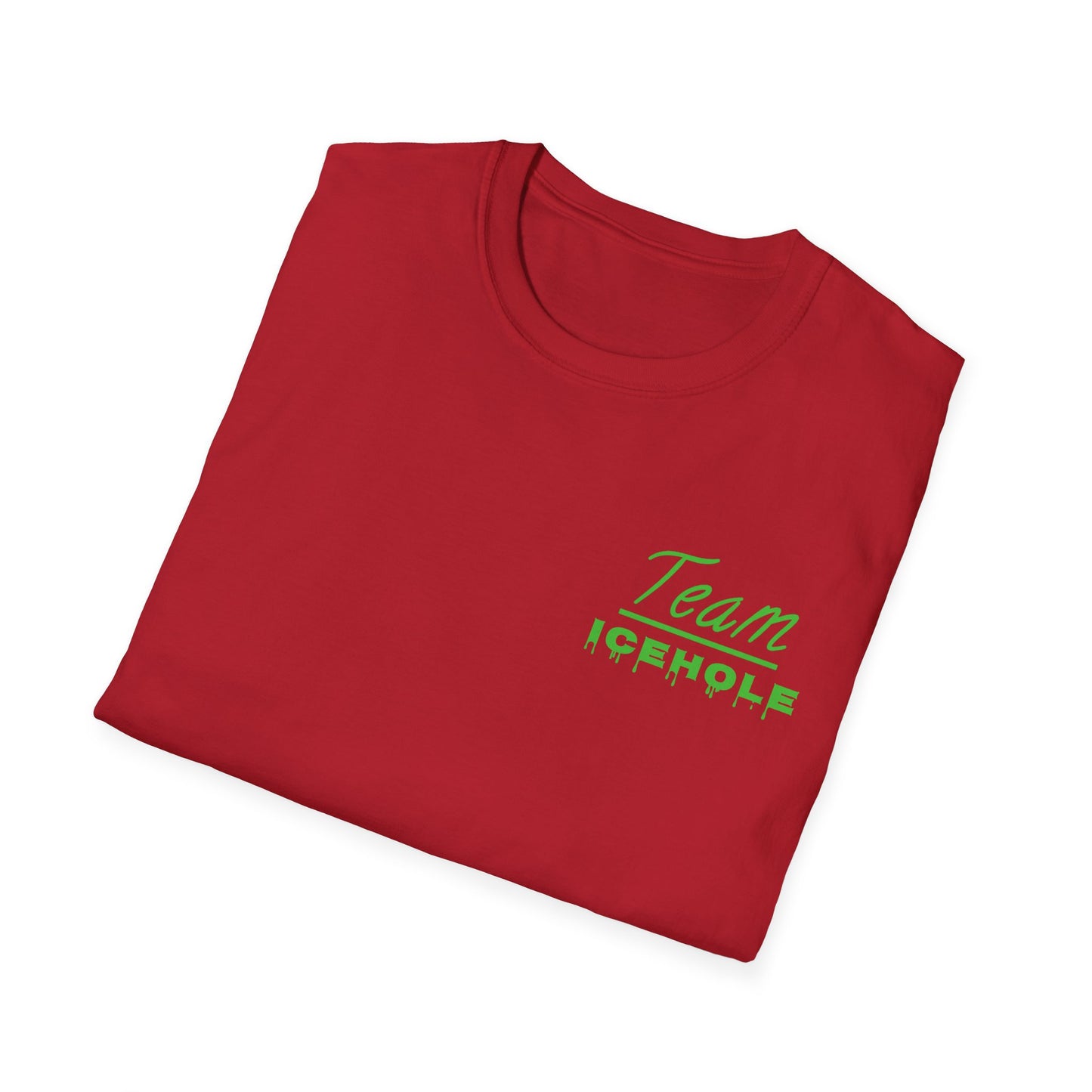 Team Icehole Unisex Softstyle T-Shirt Small Logo|