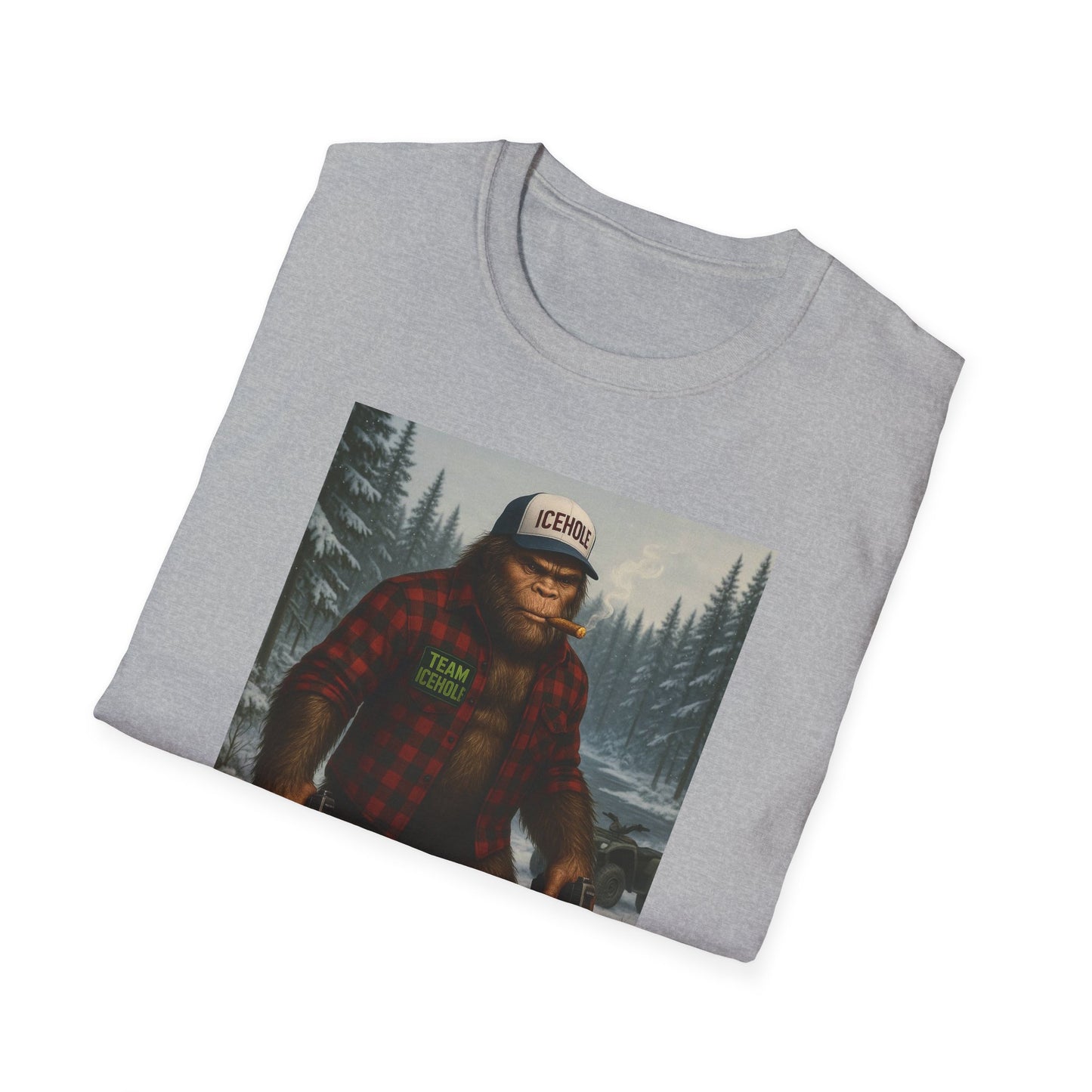T-Shirt - Team IceHole Big Foot Mascot Feel the Nature!