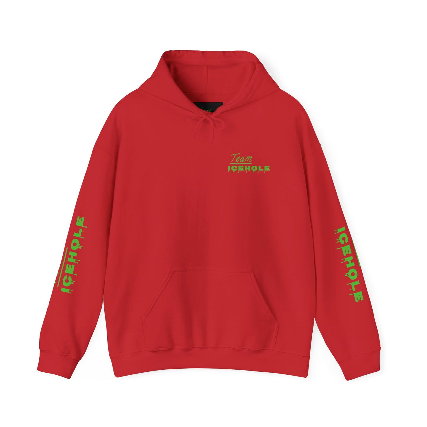 Icehole Hoodie — "Team ICEHOLE" Neon Logo Pullover