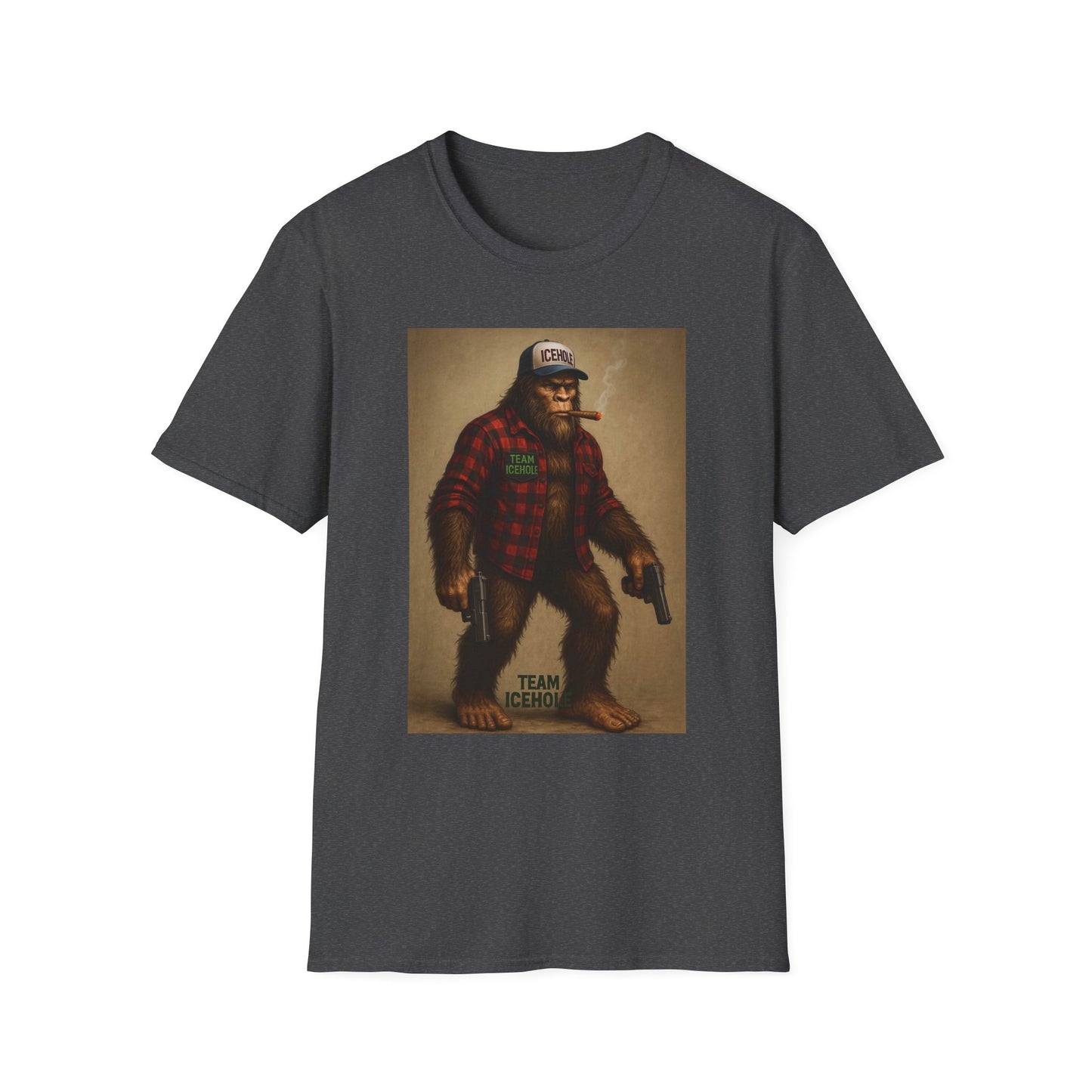 T-Shirt - Team IceHole Mascot Bigfoot