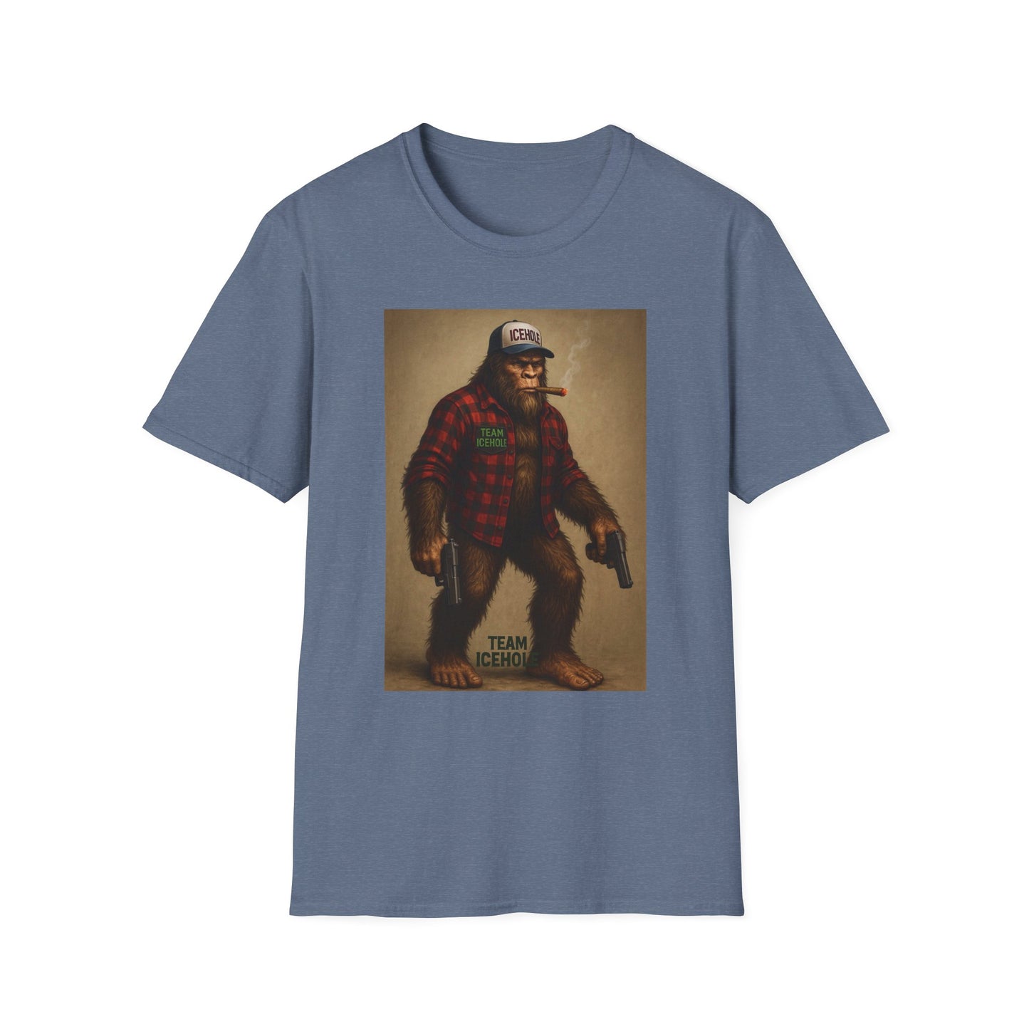 T-Shirt - Team IceHole Mascot Bigfoot