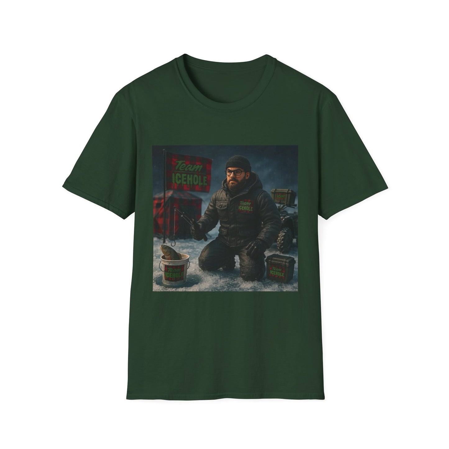 T-Shirt - Team IceHole Camp Setup Adventure Shirt