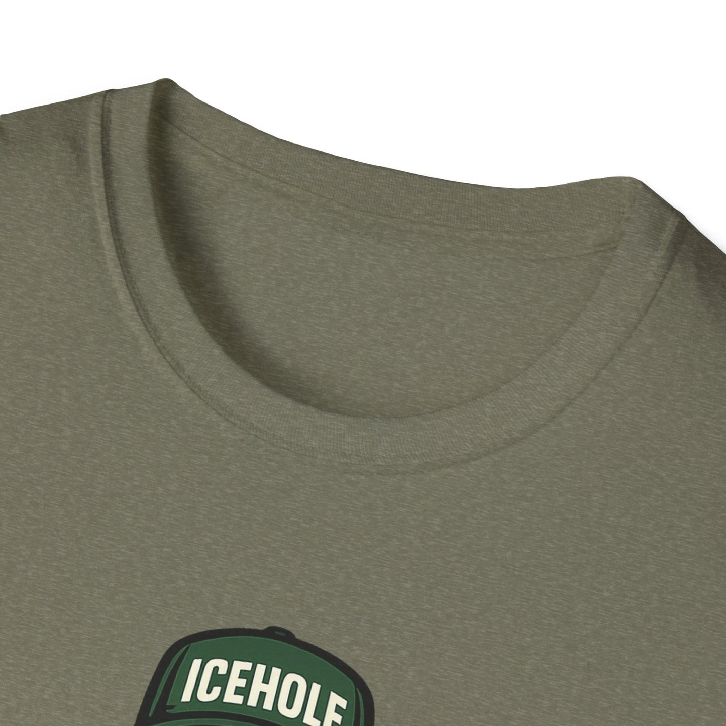 Adventure Living On The Edge Team IceHole Big Foot -Unisex Softstyle T-Shirt