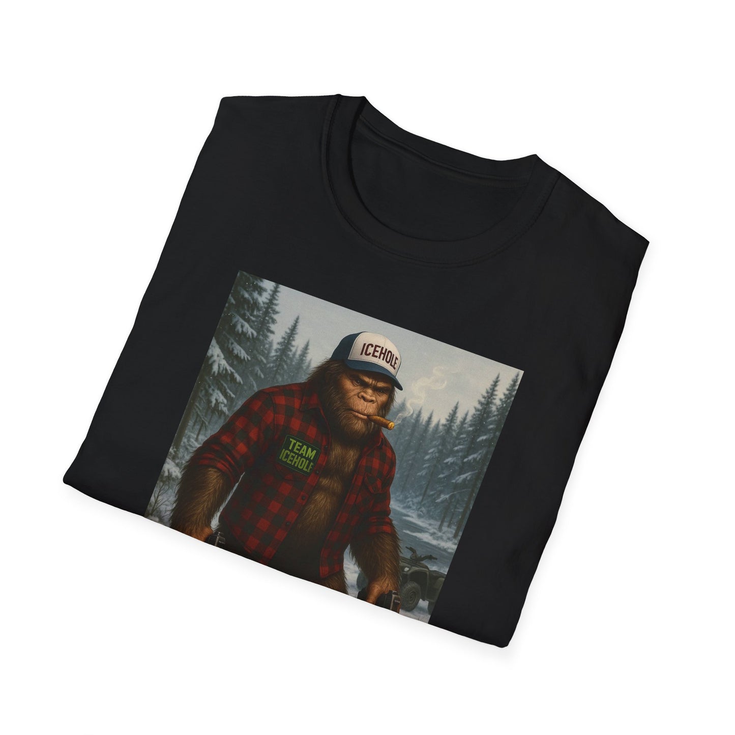 T-Shirt - Team IceHole Big Foot Mascot Feel the Nature!