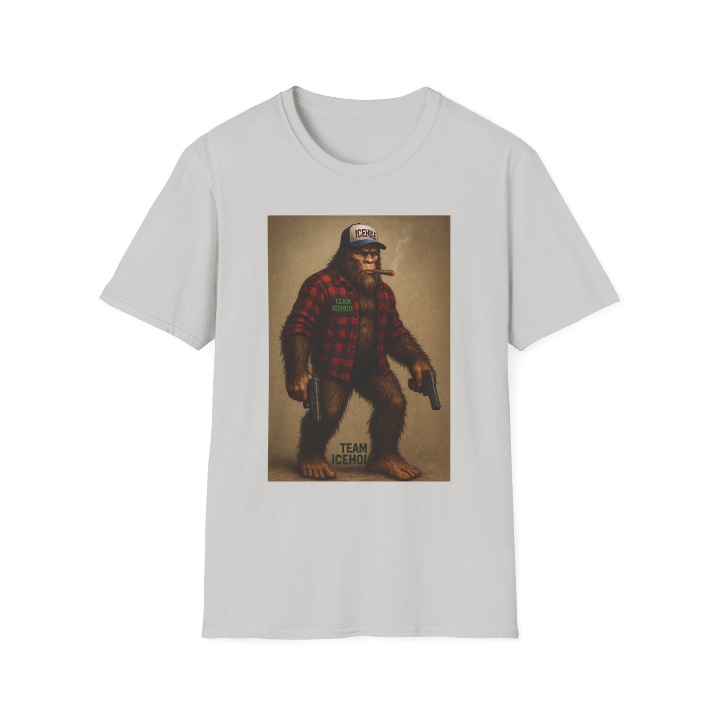 T-Shirt - Team IceHole Mascot Bigfoot