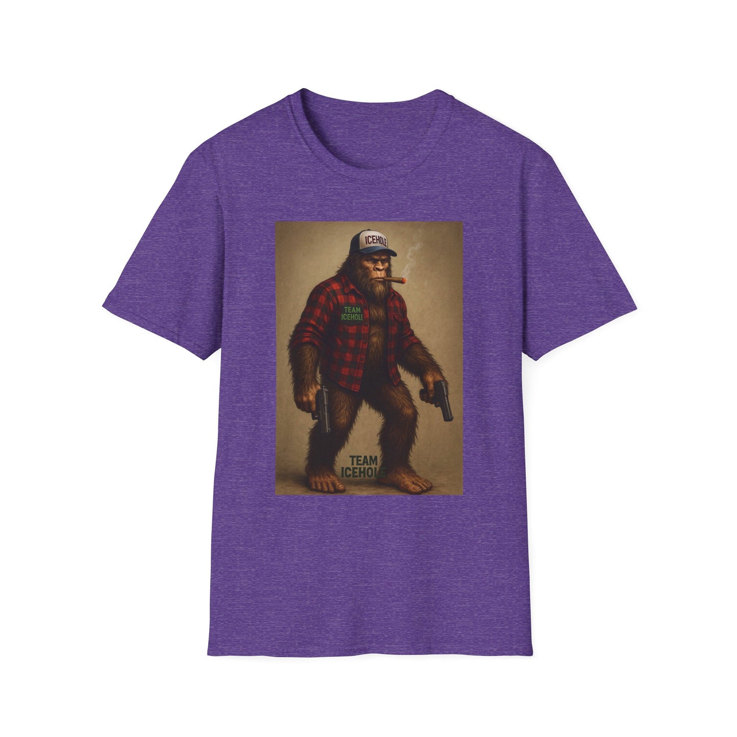 T-Shirt - Team IceHole Mascot Bigfoot