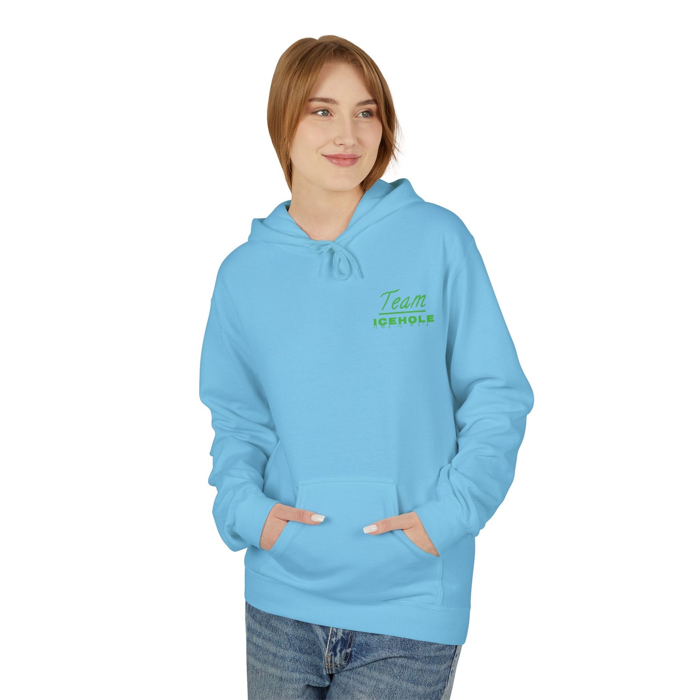 Team Icehole Unisex Fleece Hoodie | Cozy Streetwear, Casual Look, Sportswear, Gift for Him/Her, Winter Essentials