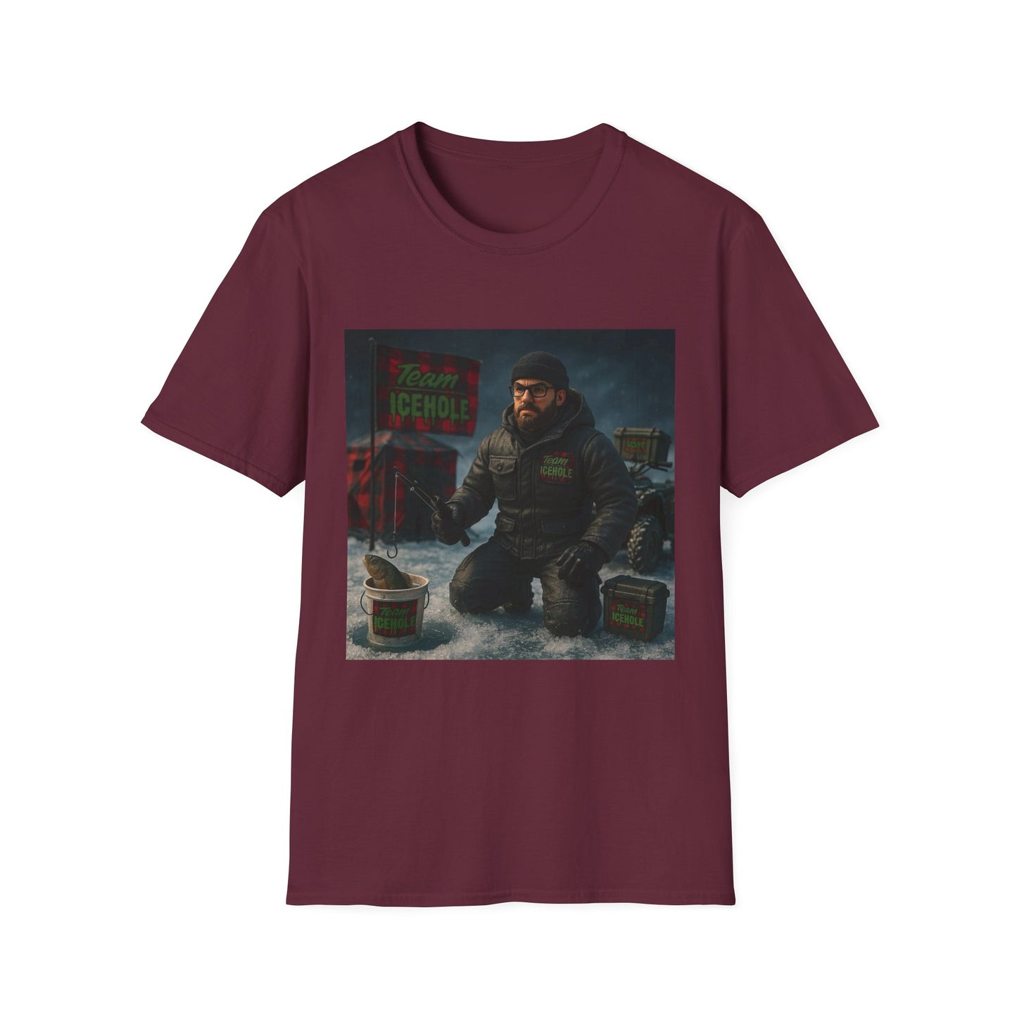 T-Shirt - Team IceHole Camp Setup Adventure Shirt