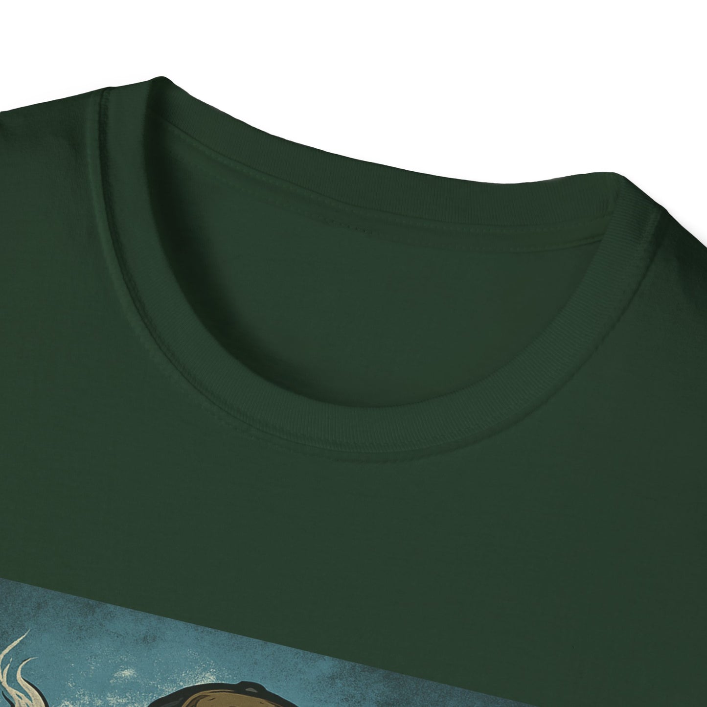Team Icehole Unisex Softstyle T-Shirt Big Foot With Background and Guns