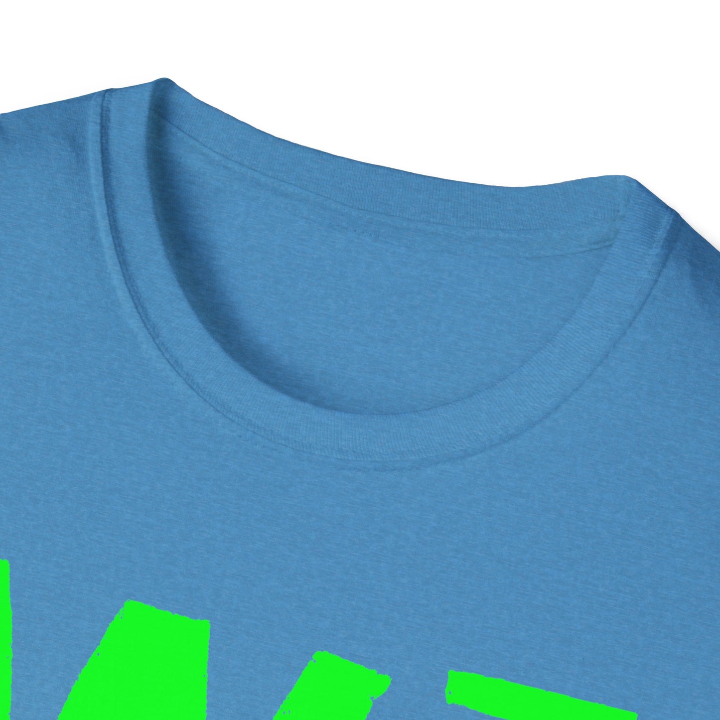 Wisco3 Green Letters Unisex Softstyle T-Shirt - Perfect for Anglers and Outdoor Enthusiasts