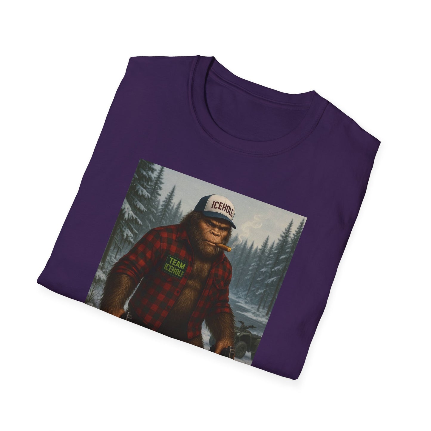 T-Shirt - Team IceHole Big Foot Mascot Feel the Nature!