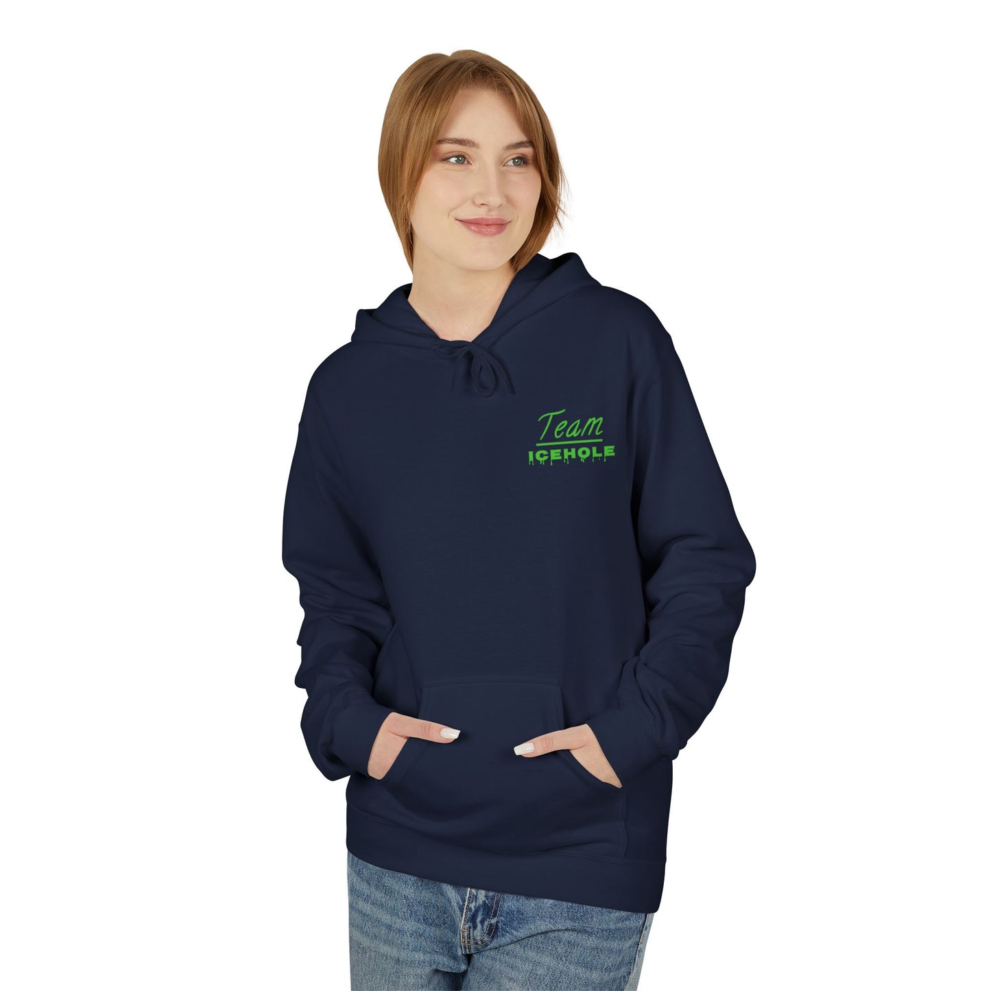 Team Icehole Unisex Fleece Hoodie | Cozy Streetwear, Casual Look, Sportswear, Gift for Him/Her, Winter Essentials