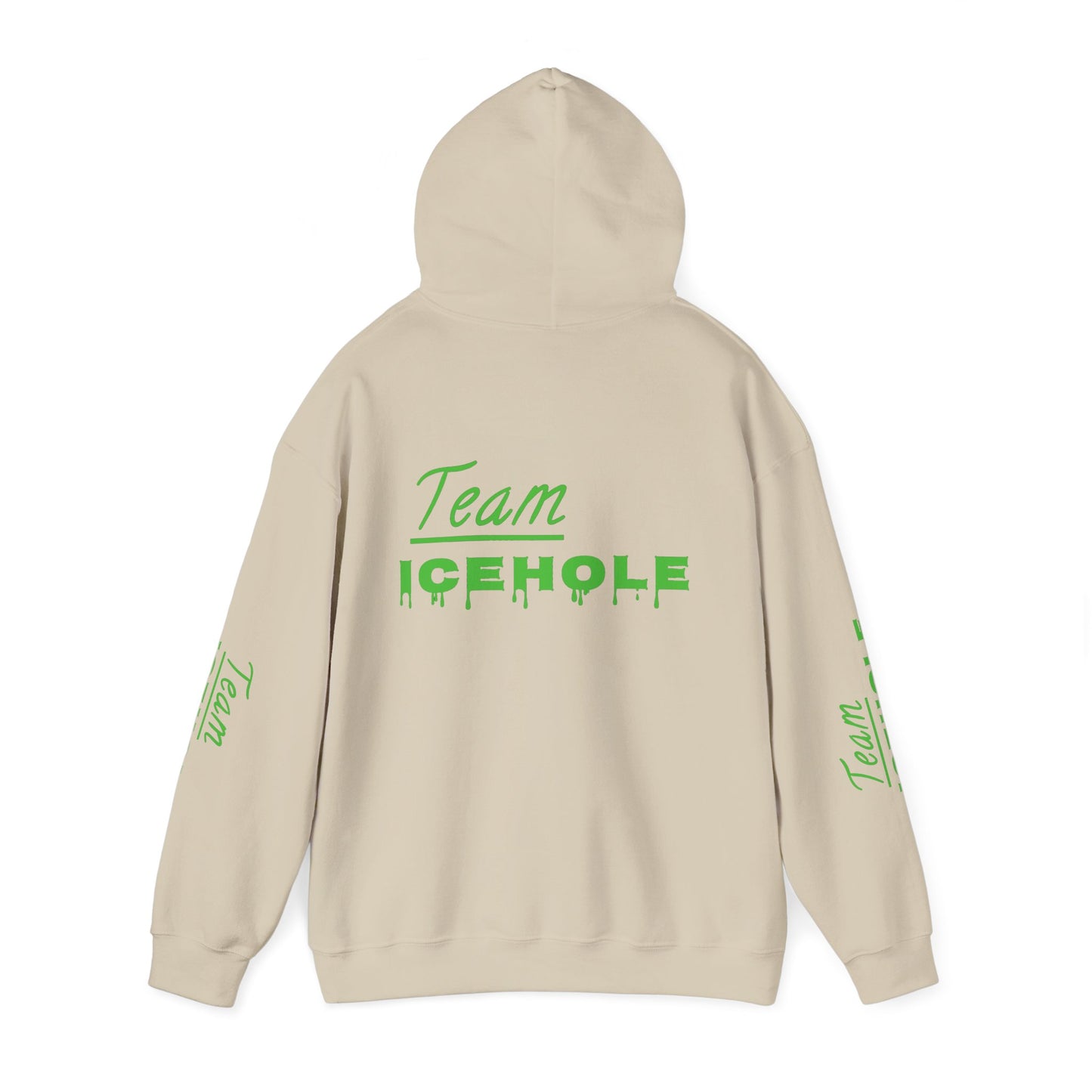 Icehole Hoodie — "Team ICEHOLE" Neon Logo Pullover