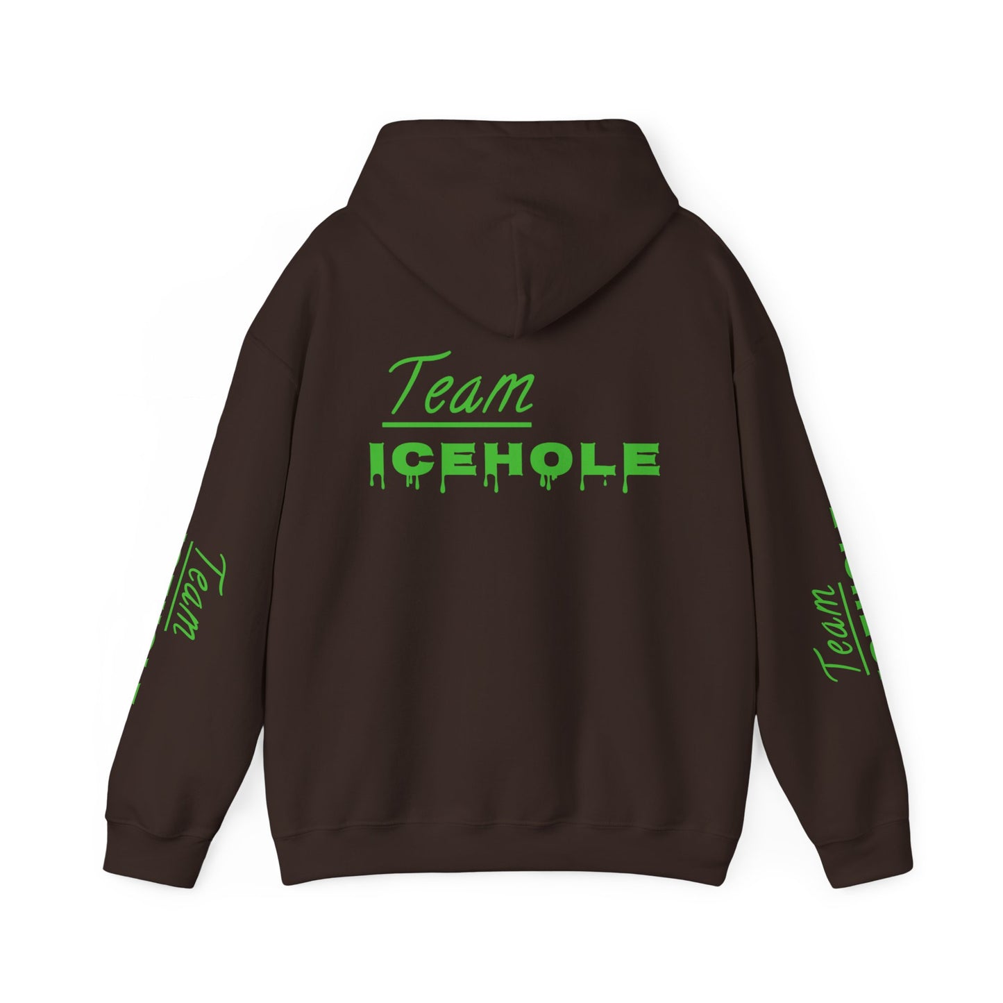 Icehole Hoodie — "Team ICEHOLE" Neon Logo Pullover