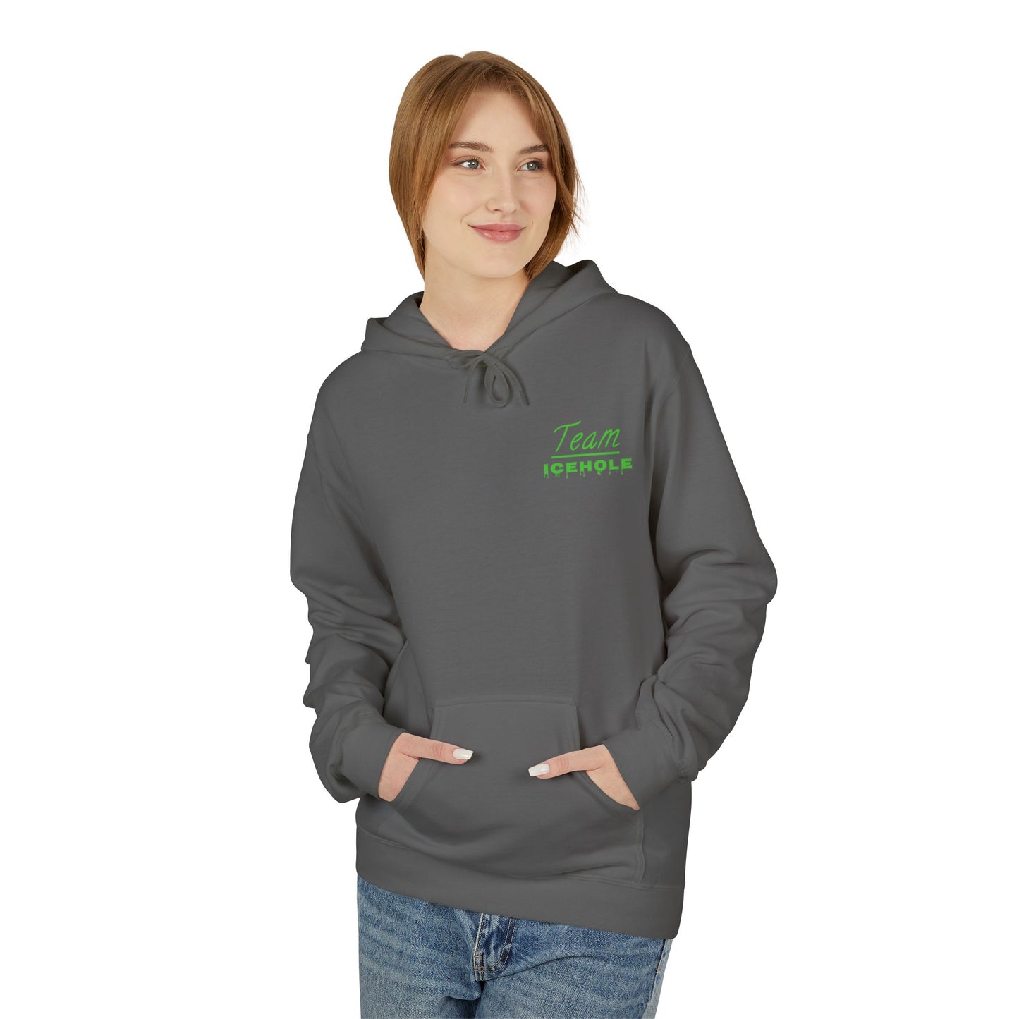Team Icehole Unisex Fleece Hoodie | Cozy Streetwear, Casual Look, Sportswear, Gift for Him/Her, Winter Essentials