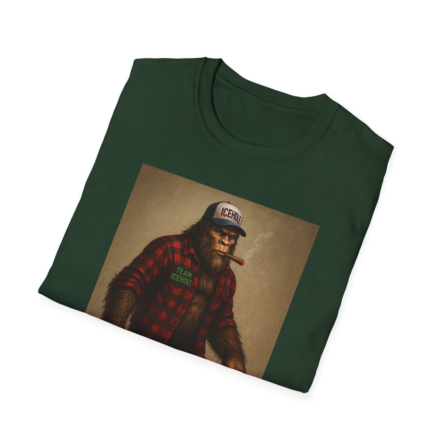 T-Shirt - Team IceHole Mascot Bigfoot