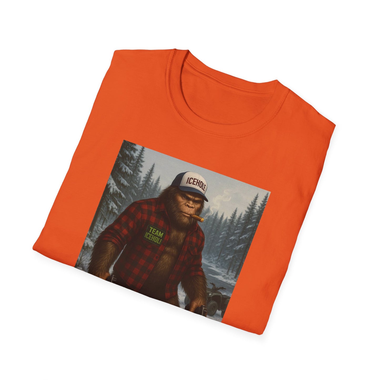 T-Shirt - Team IceHole Big Foot Mascot Feel the Nature!