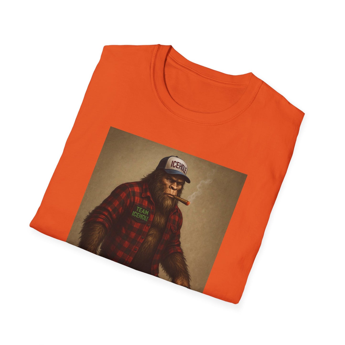 T-Shirt - Team IceHole Mascot Bigfoot