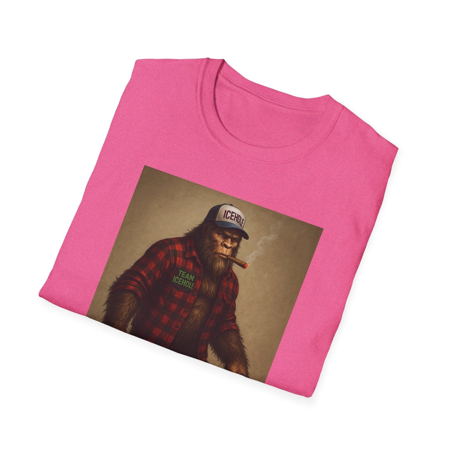 T-Shirt - Team IceHole Mascot Bigfoot