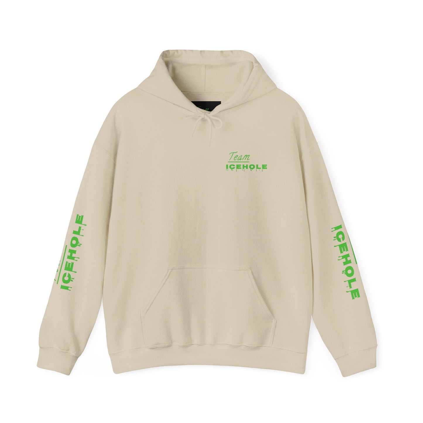 Icehole Hoodie — "Team ICEHOLE" Neon Logo Pullover