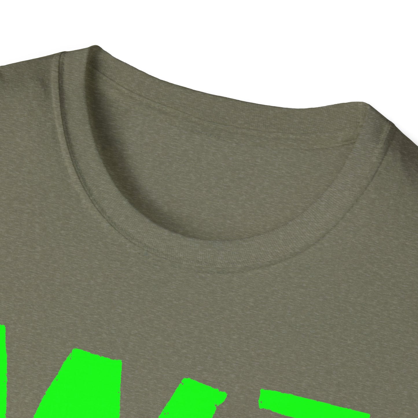 Wisco3 Green Letters Unisex Softstyle T-Shirt - Perfect for Anglers and Outdoor Enthusiasts