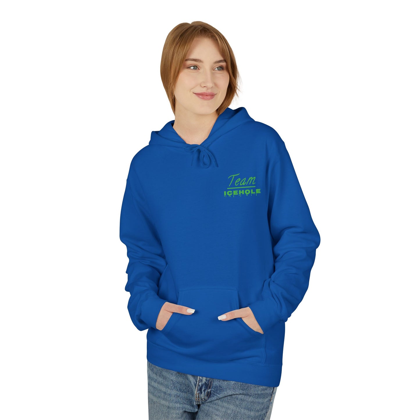 Team Icehole Unisex Fleece Hoodie | Cozy Streetwear, Casual Look, Sportswear, Gift for Him/Her, Winter Essentials