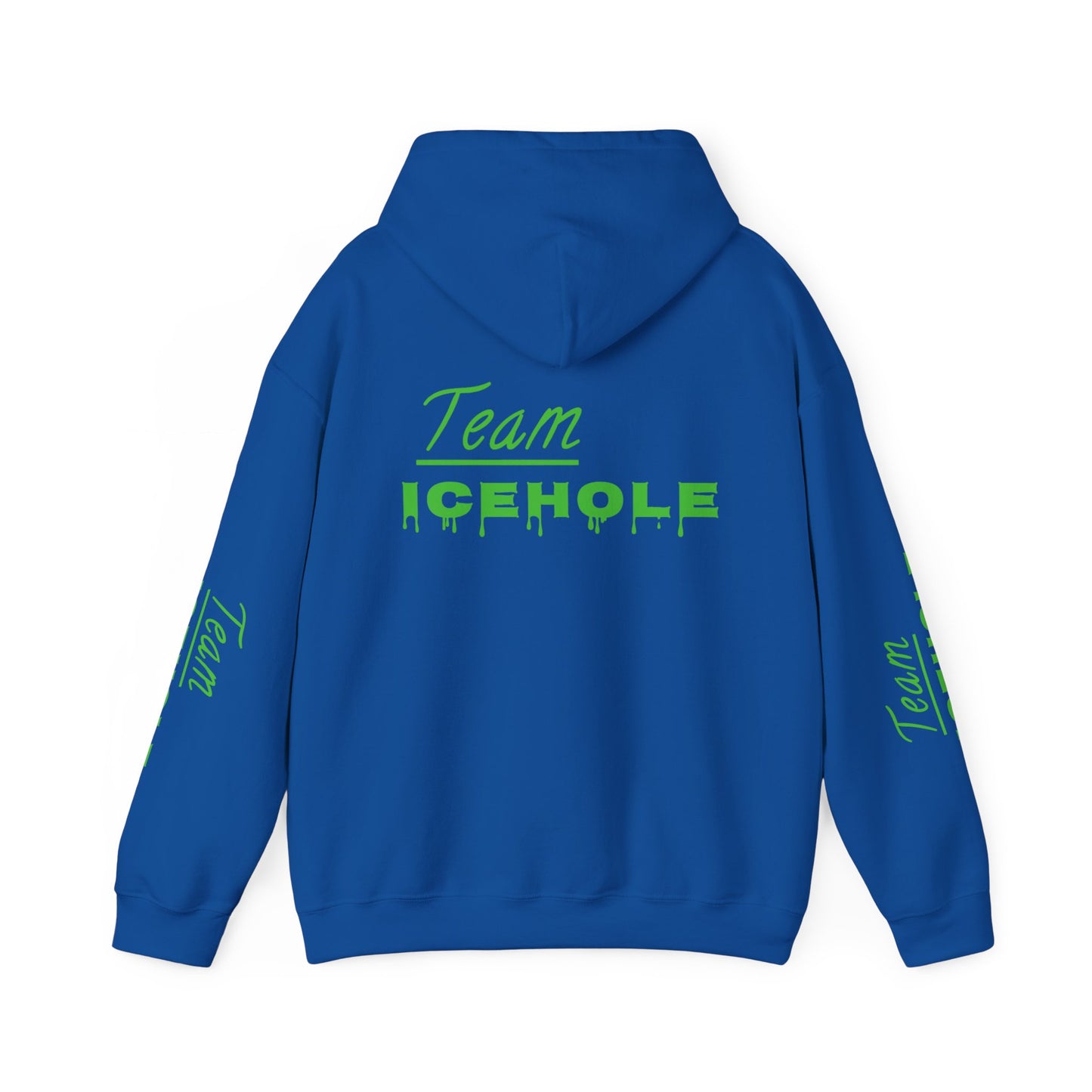 Icehole Hoodie — "Team ICEHOLE" Neon Logo Pullover