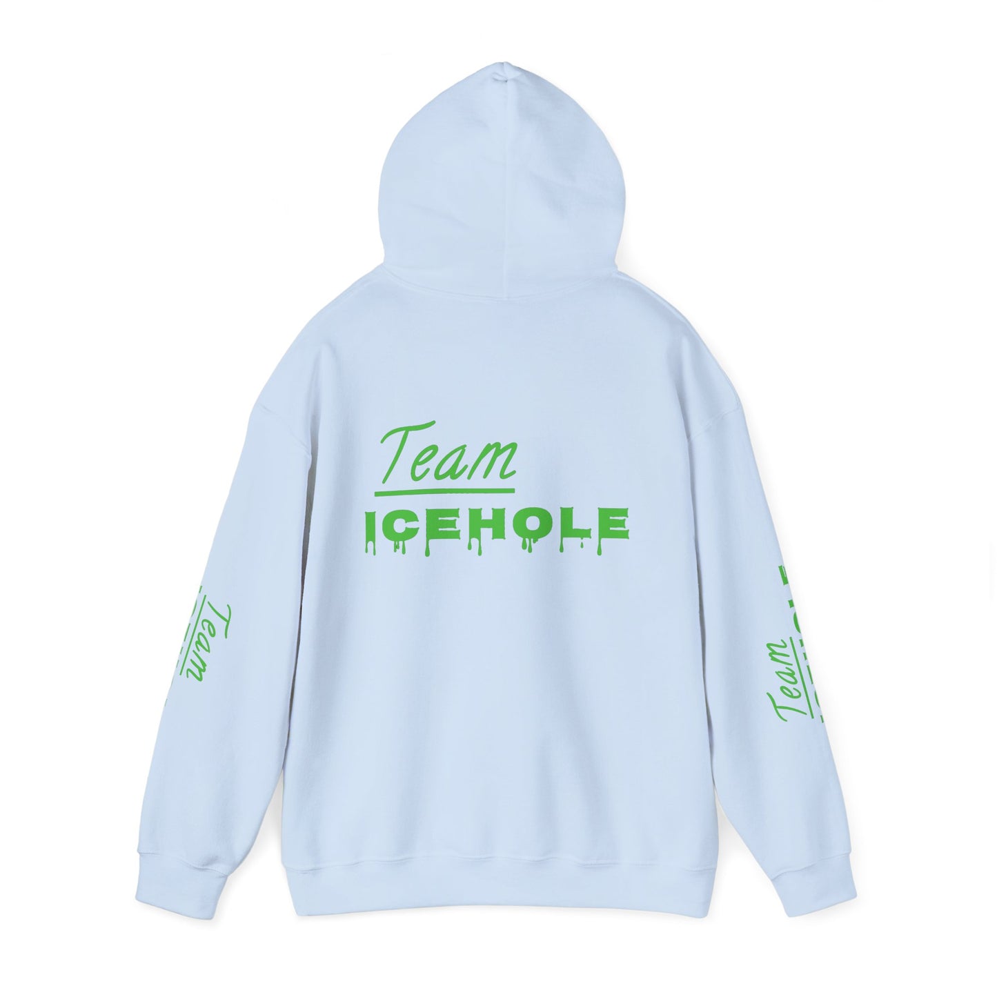 Icehole Hoodie — "Team ICEHOLE" Neon Logo Pullover