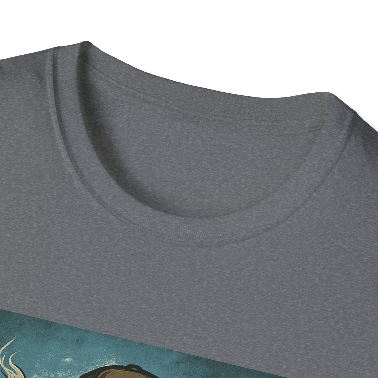 Team Icehole Unisex Softstyle T-Shirt Big Foot With Background and Guns