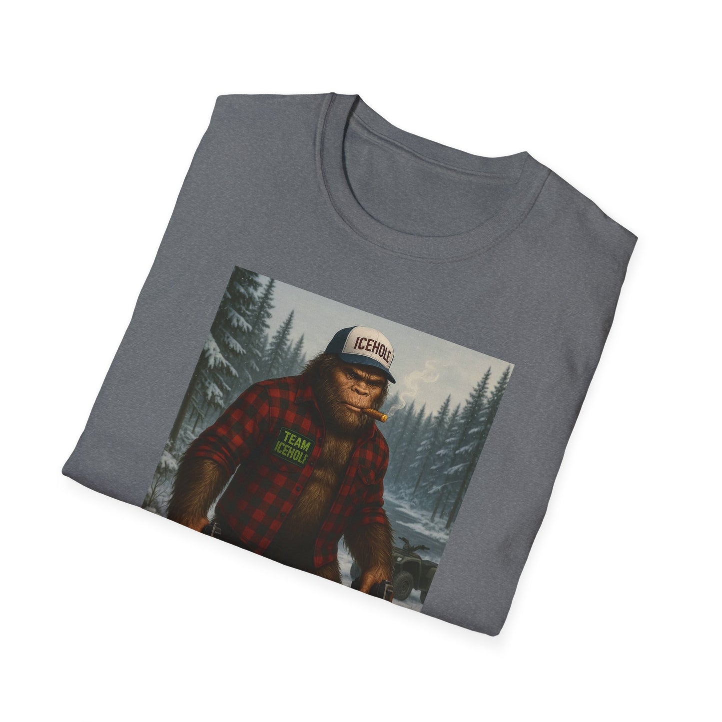 T-Shirt - Team IceHole Big Foot Mascot Feel the Nature!