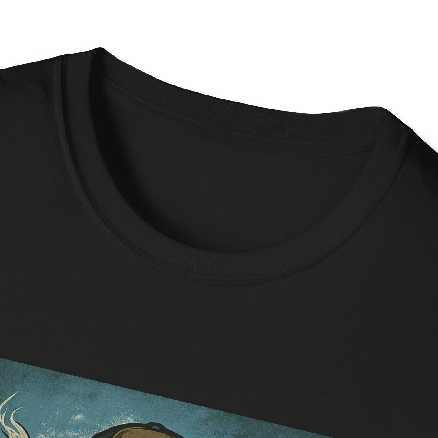 Team Icehole Unisex Softstyle T-Shirt Big Foot With Background and Guns
