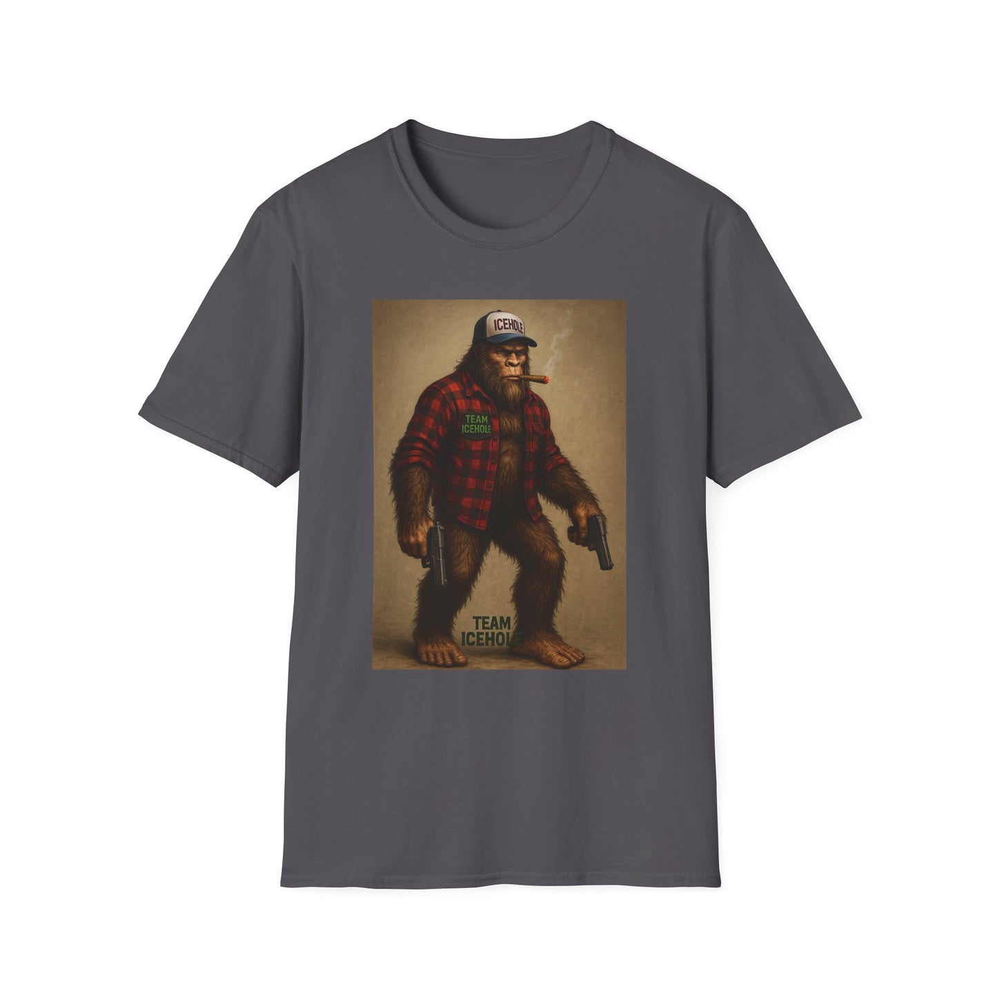 T-Shirt - Team IceHole Mascot Bigfoot