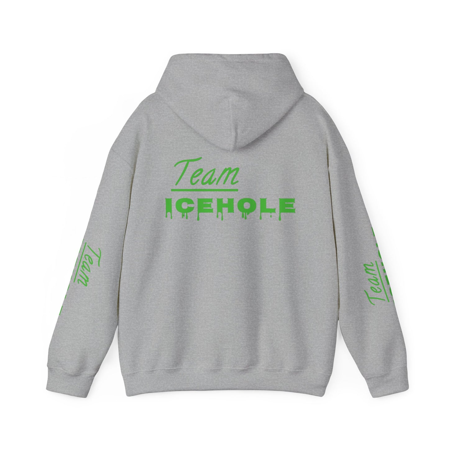 Icehole Hoodie — "Team ICEHOLE" Neon Logo Pullover