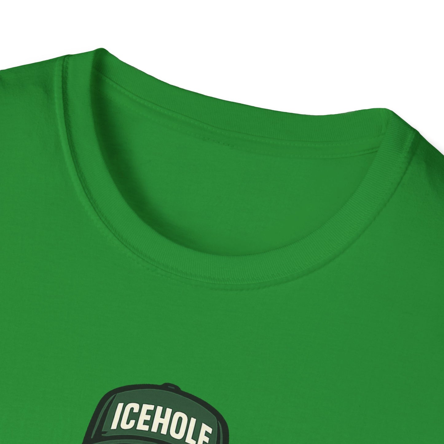 Adventure Living On The Edge Team IceHole Big Foot -Unisex Softstyle T-Shirt
