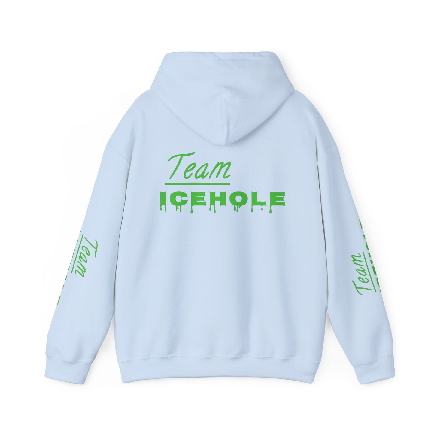 Icehole Hoodie — "Team ICEHOLE" Neon Logo Pullover
