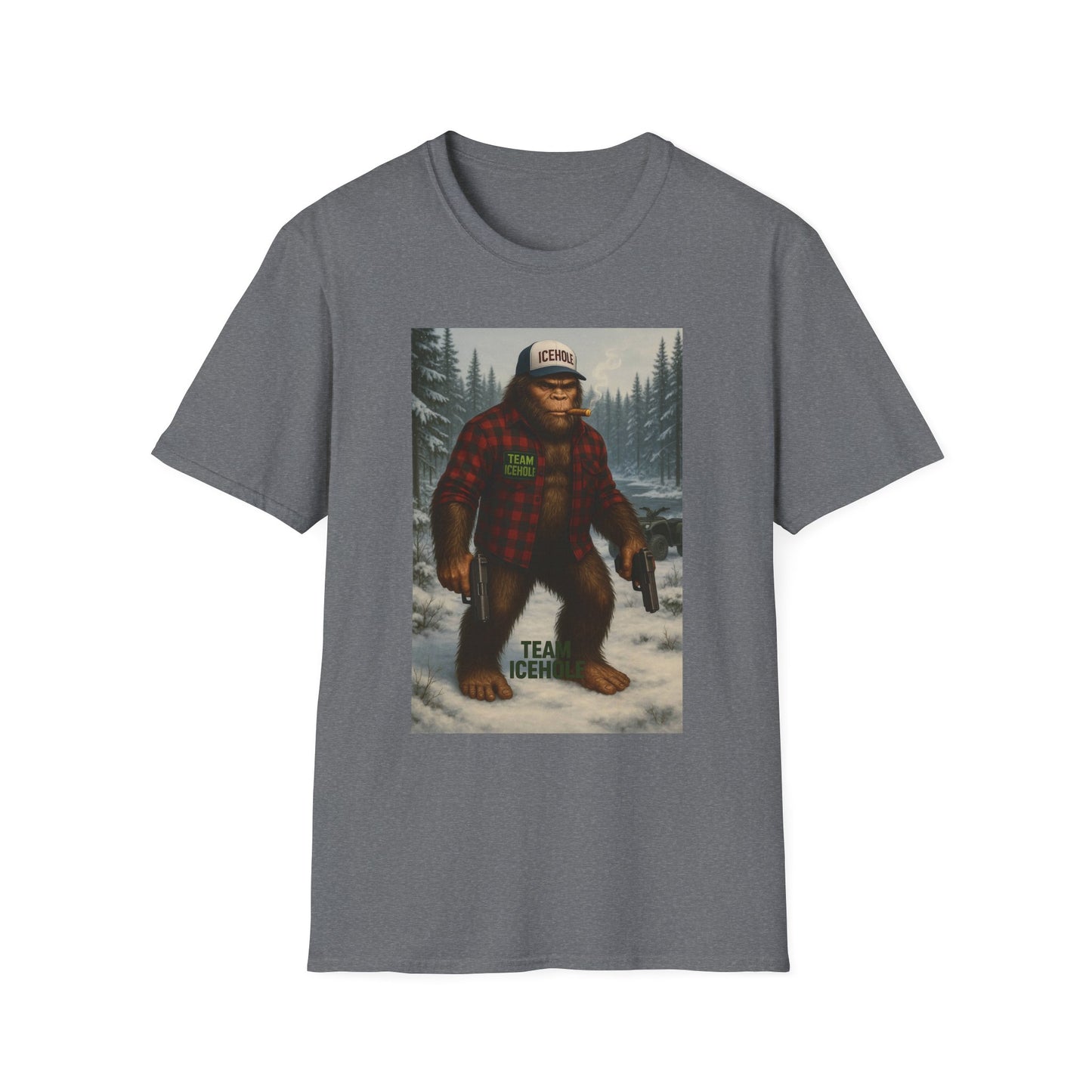 T-Shirt - Team IceHole Big Foot Mascot Feel the Nature!