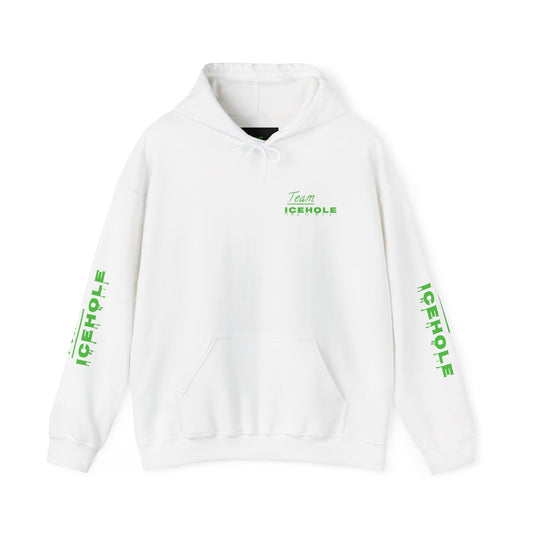 Icehole Hoodie — "Team ICEHOLE" Neon Logo Pullover