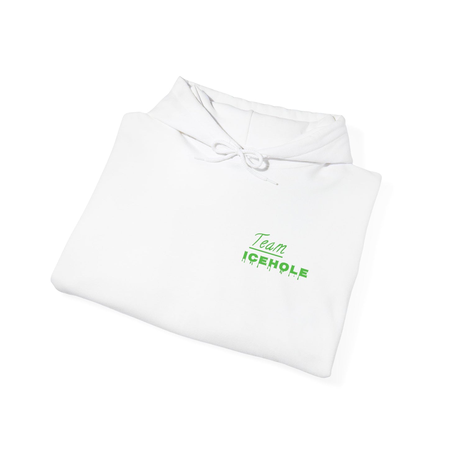 Icehole Hoodie — "Team ICEHOLE" Neon Logo Pullover