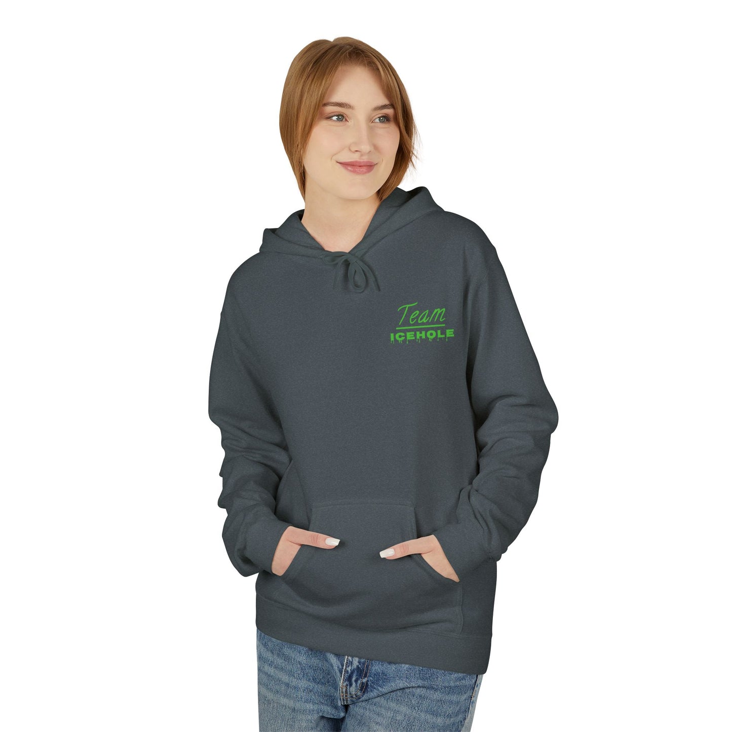 Team Icehole Unisex Fleece Hoodie | Cozy Streetwear, Casual Look, Sportswear, Gift for Him/Her, Winter Essentials