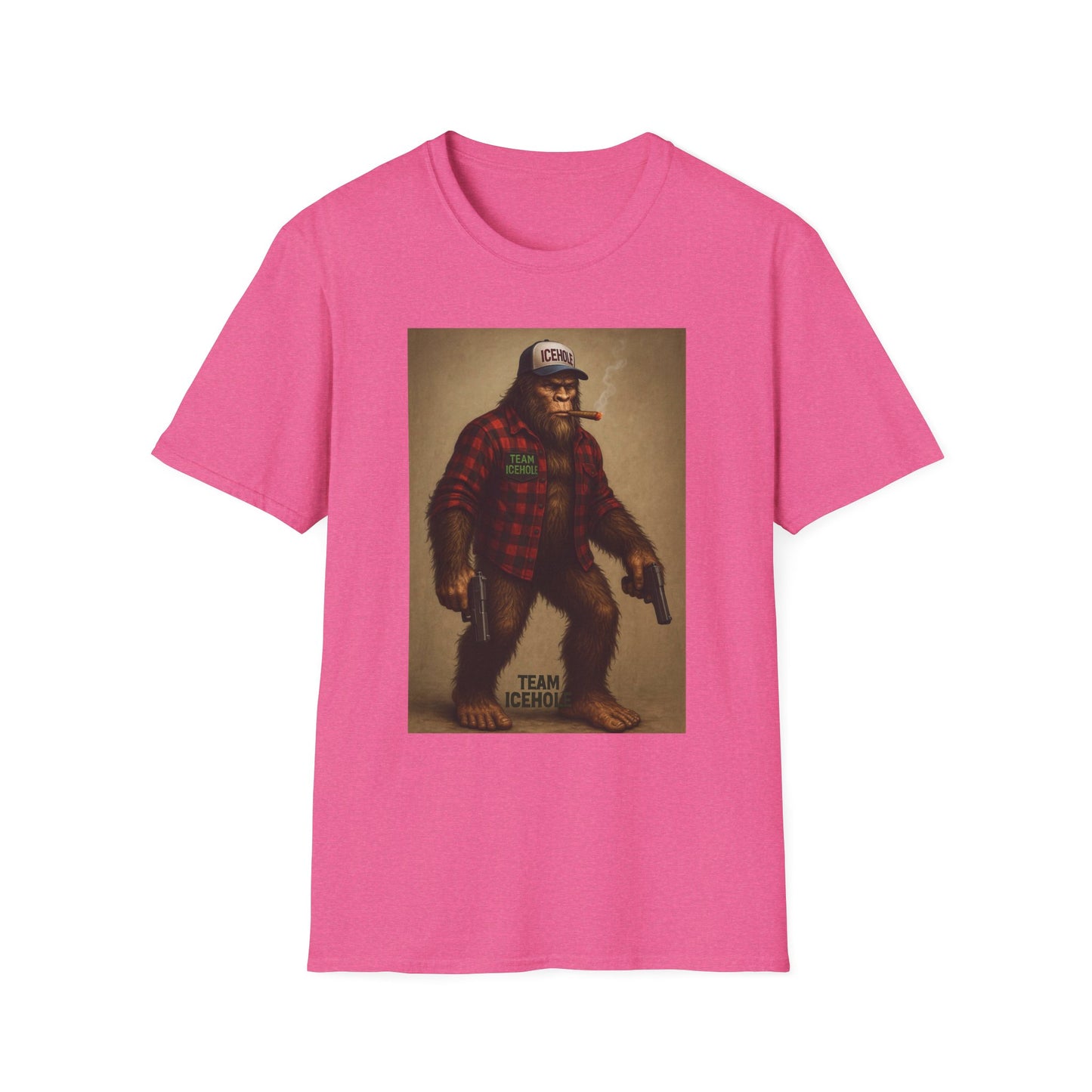 T-Shirt - Team IceHole Mascot Bigfoot