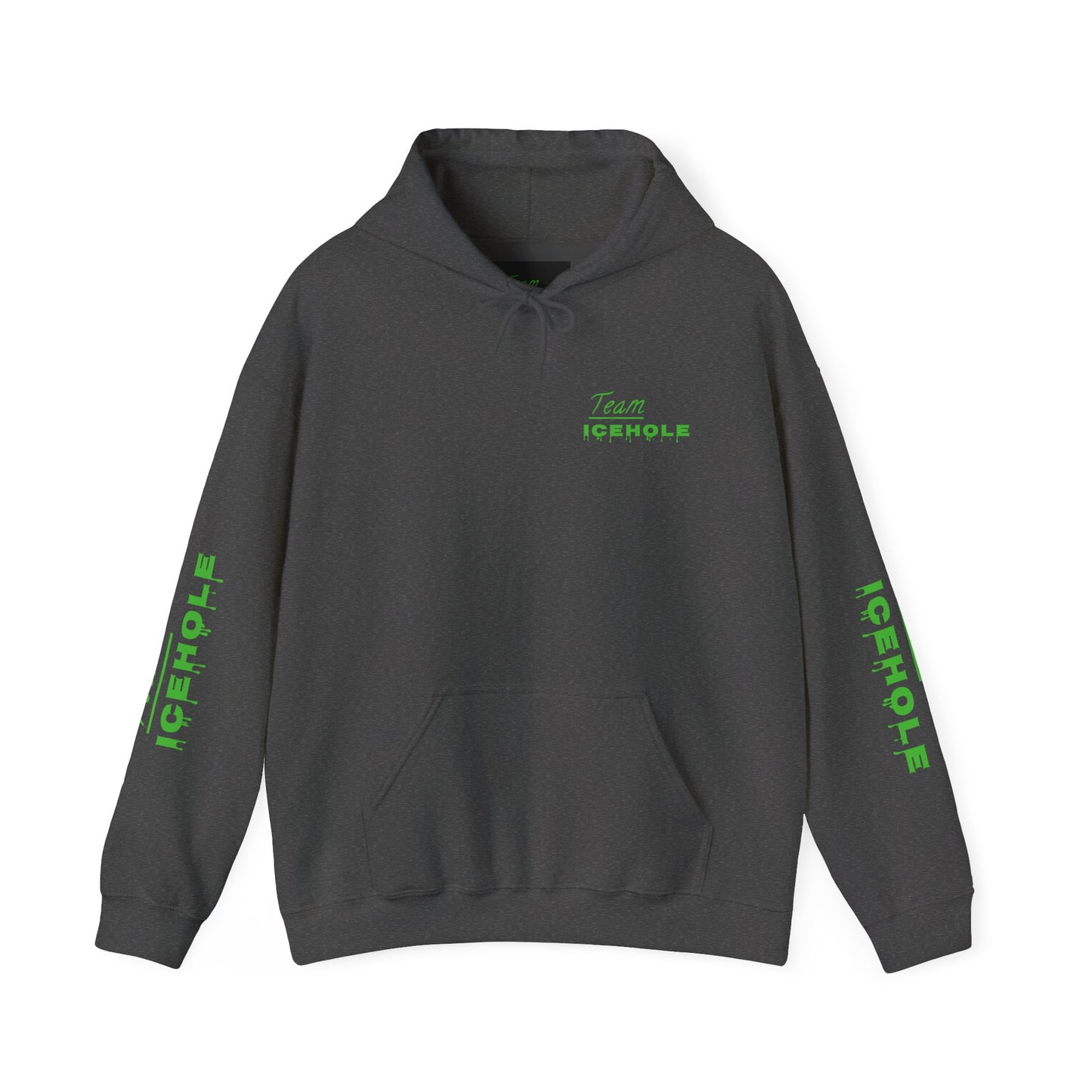 Icehole Hoodie — "Team ICEHOLE" Neon Logo Pullover
