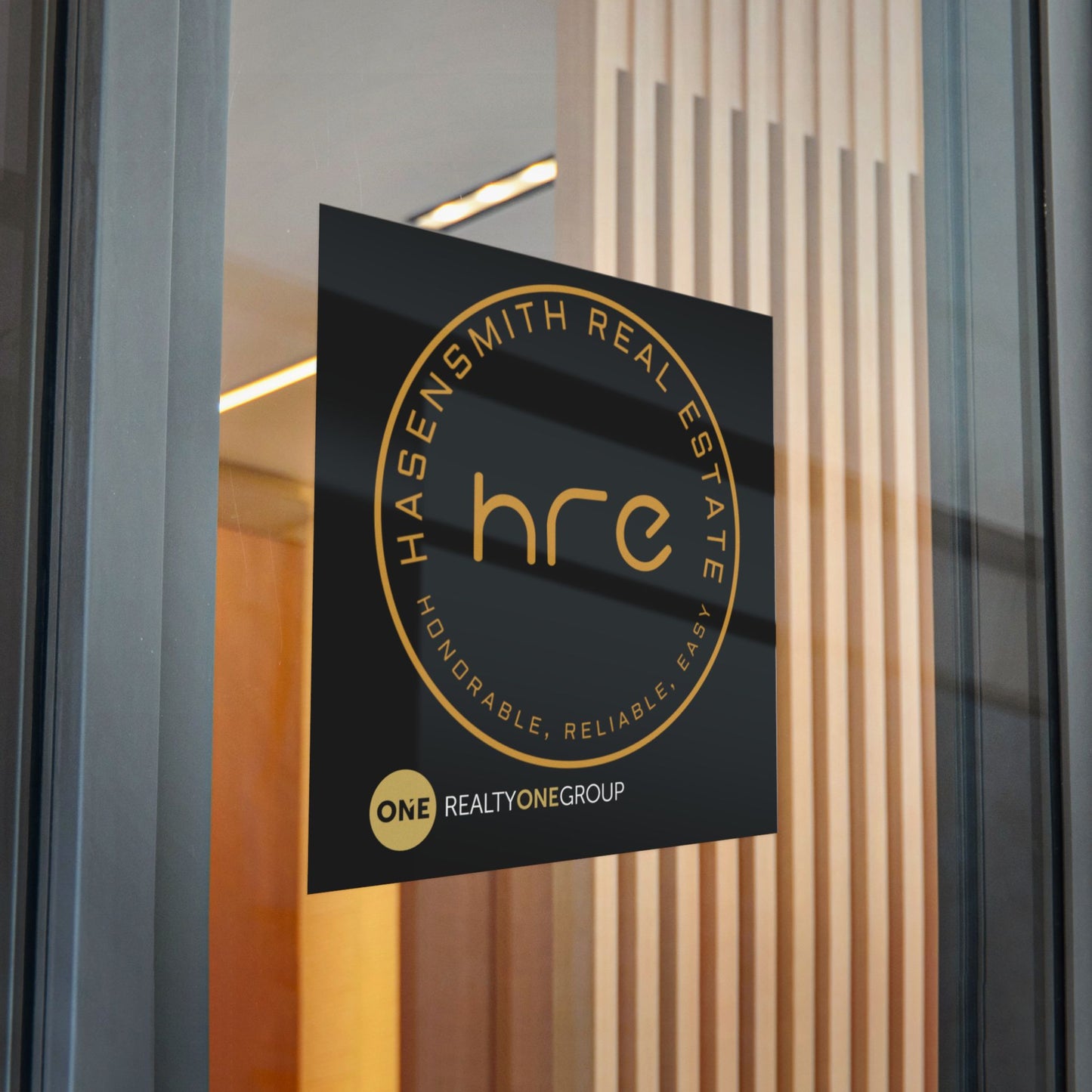 Hasensmith Real Estate Stickers - Honorable, Reliable, Easy (Both Logos)