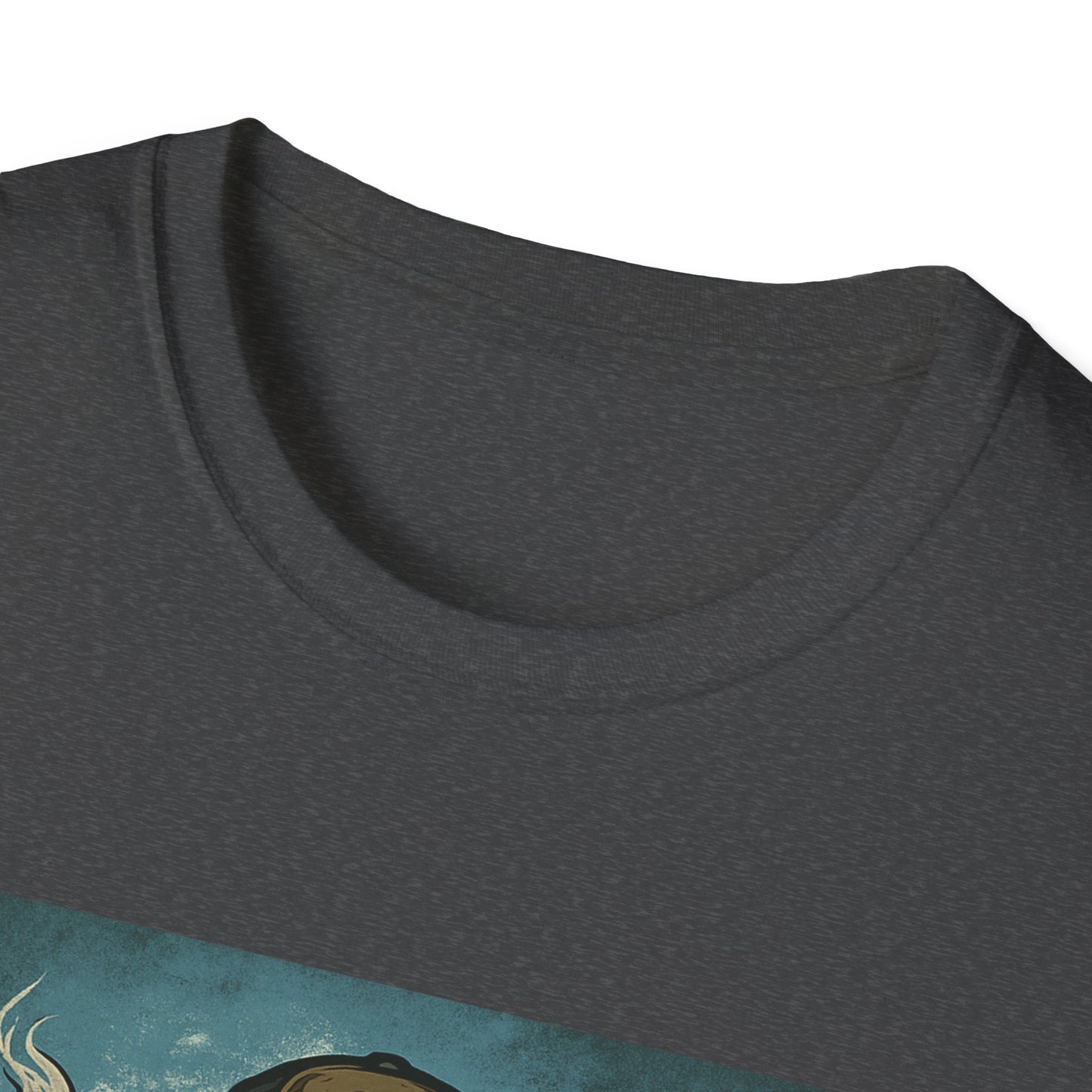 Team Icehole Unisex Softstyle T-Shirt Big Foot With Background and Guns