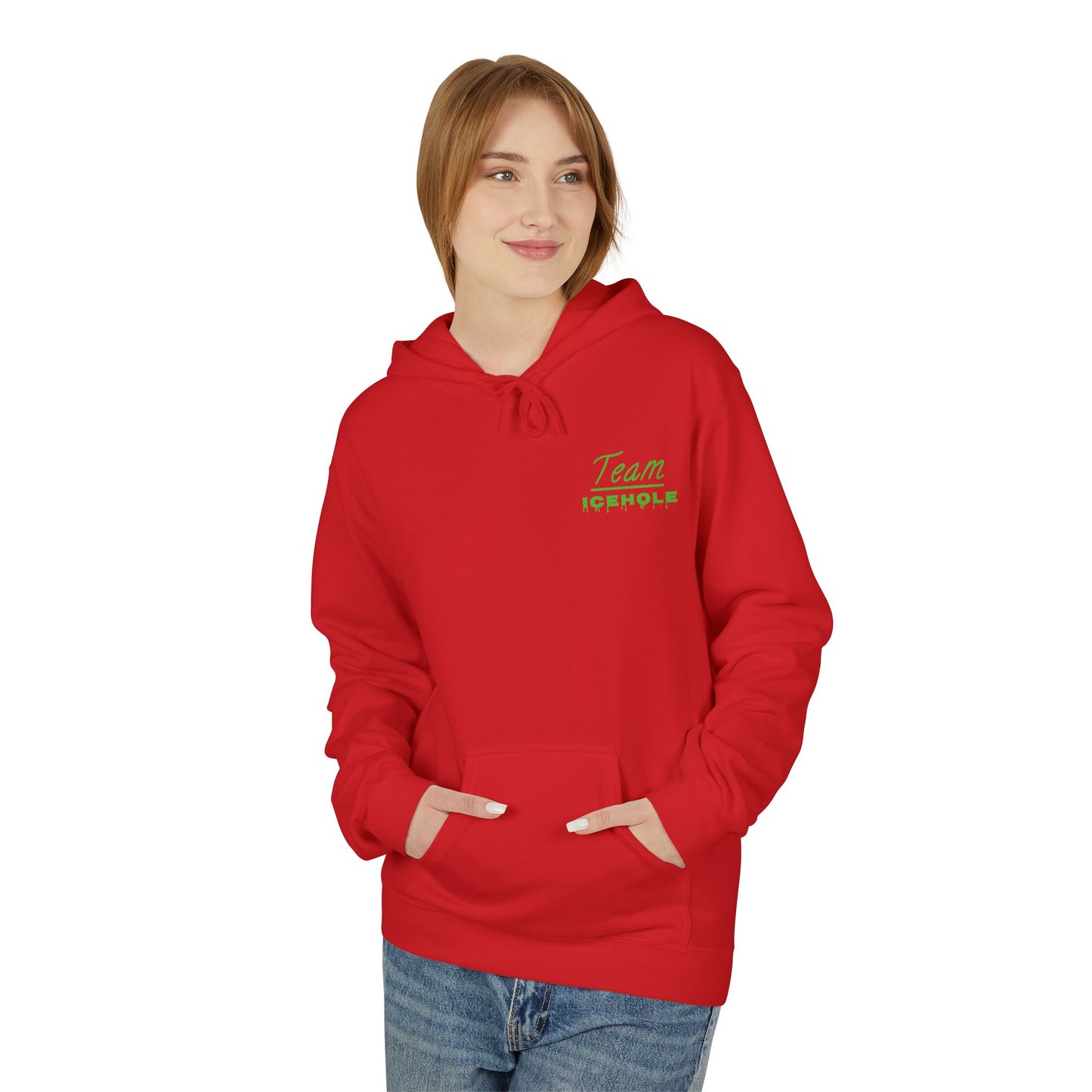 Team Icehole Unisex Fleece Hoodie | Cozy Streetwear, Casual Look, Sportswear, Gift for Him/Her, Winter Essentials