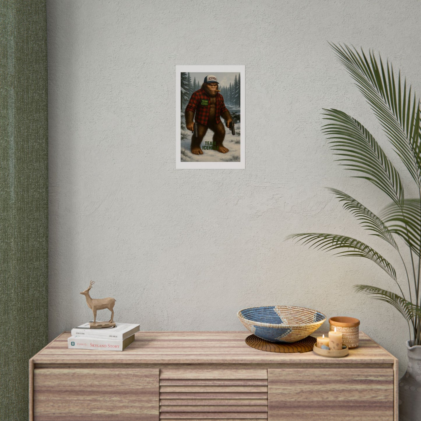 Team IceHole Bigfoot Logo Rolled Poster