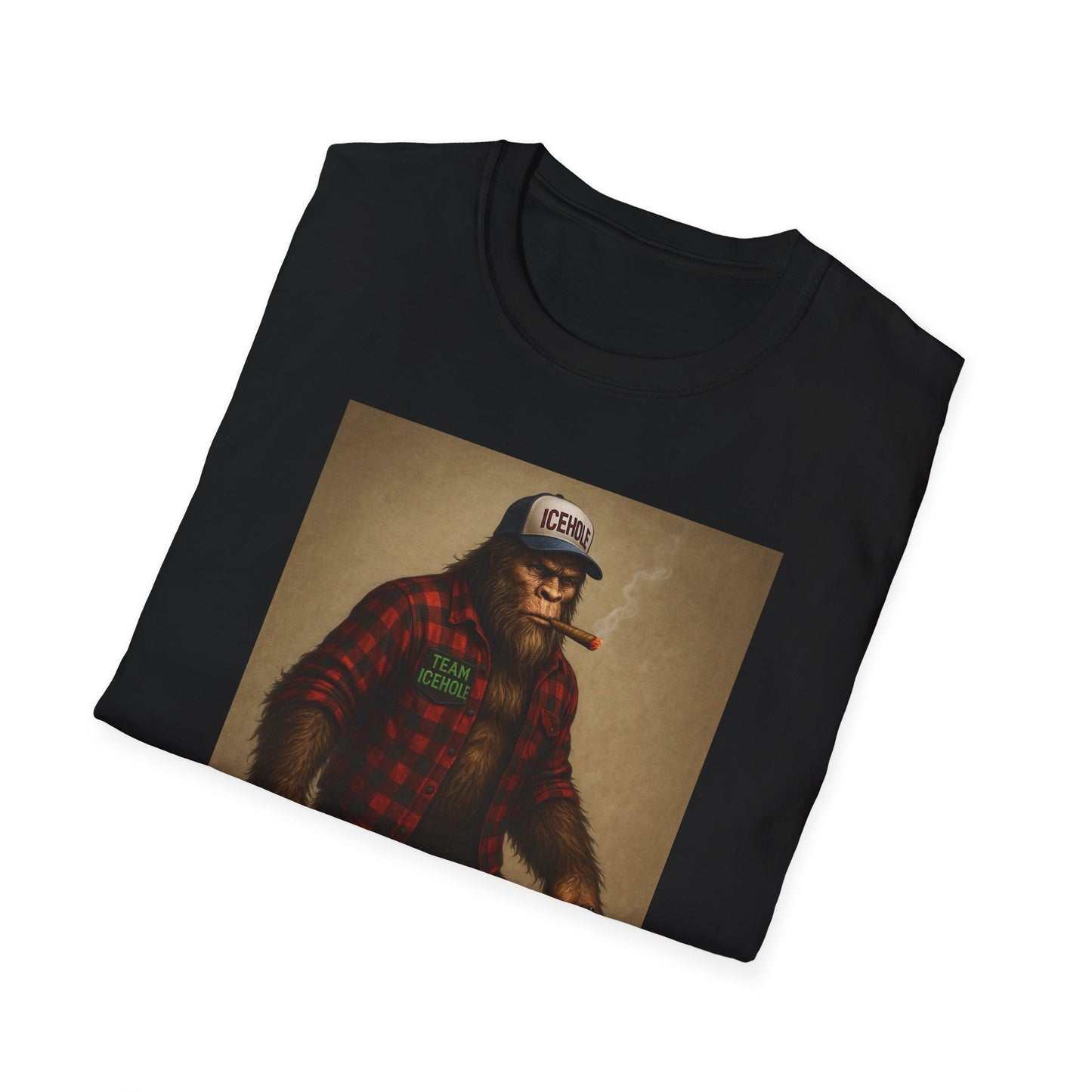 T-Shirt - Team IceHole Mascot Bigfoot