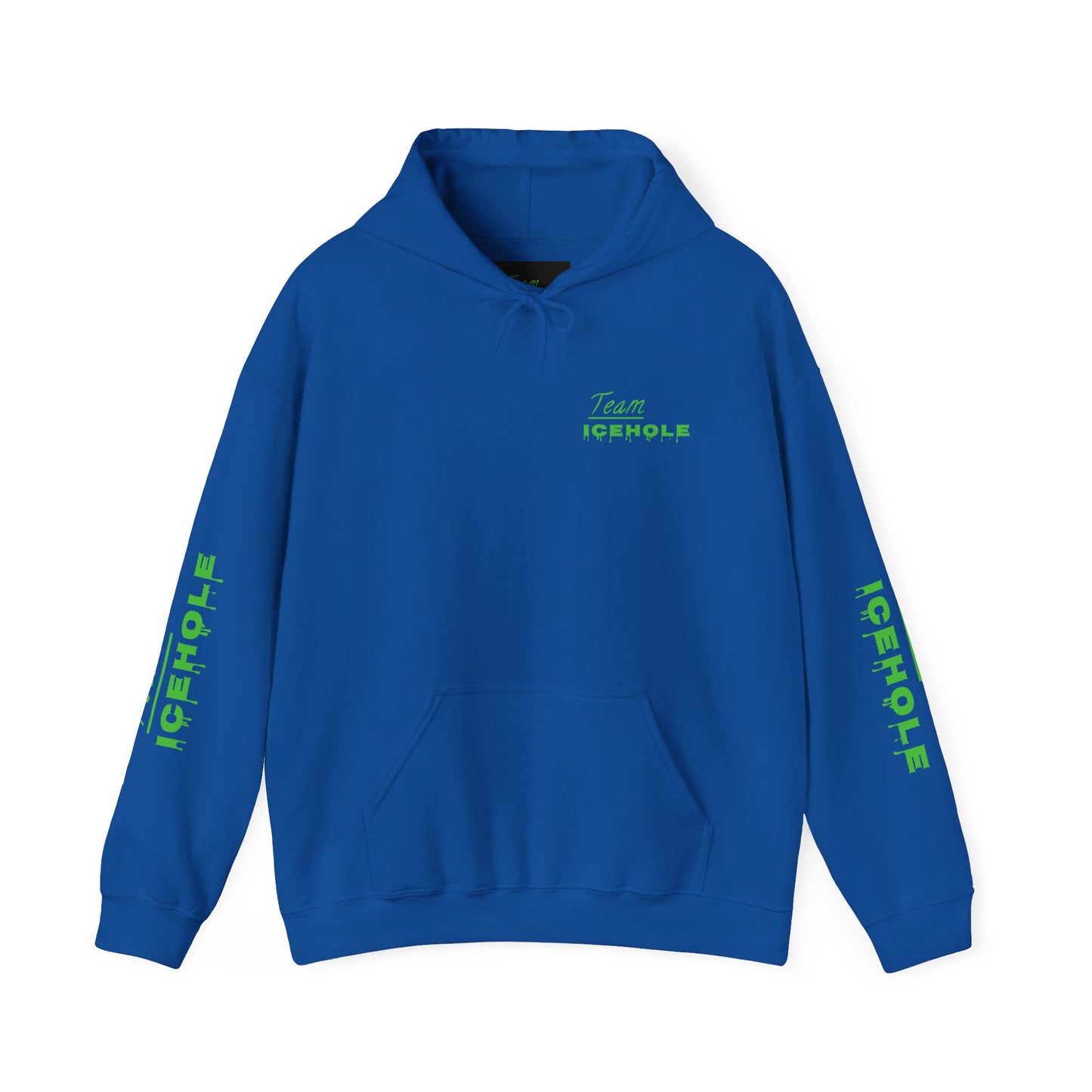 Icehole Hoodie — "Team ICEHOLE" Neon Logo Pullover