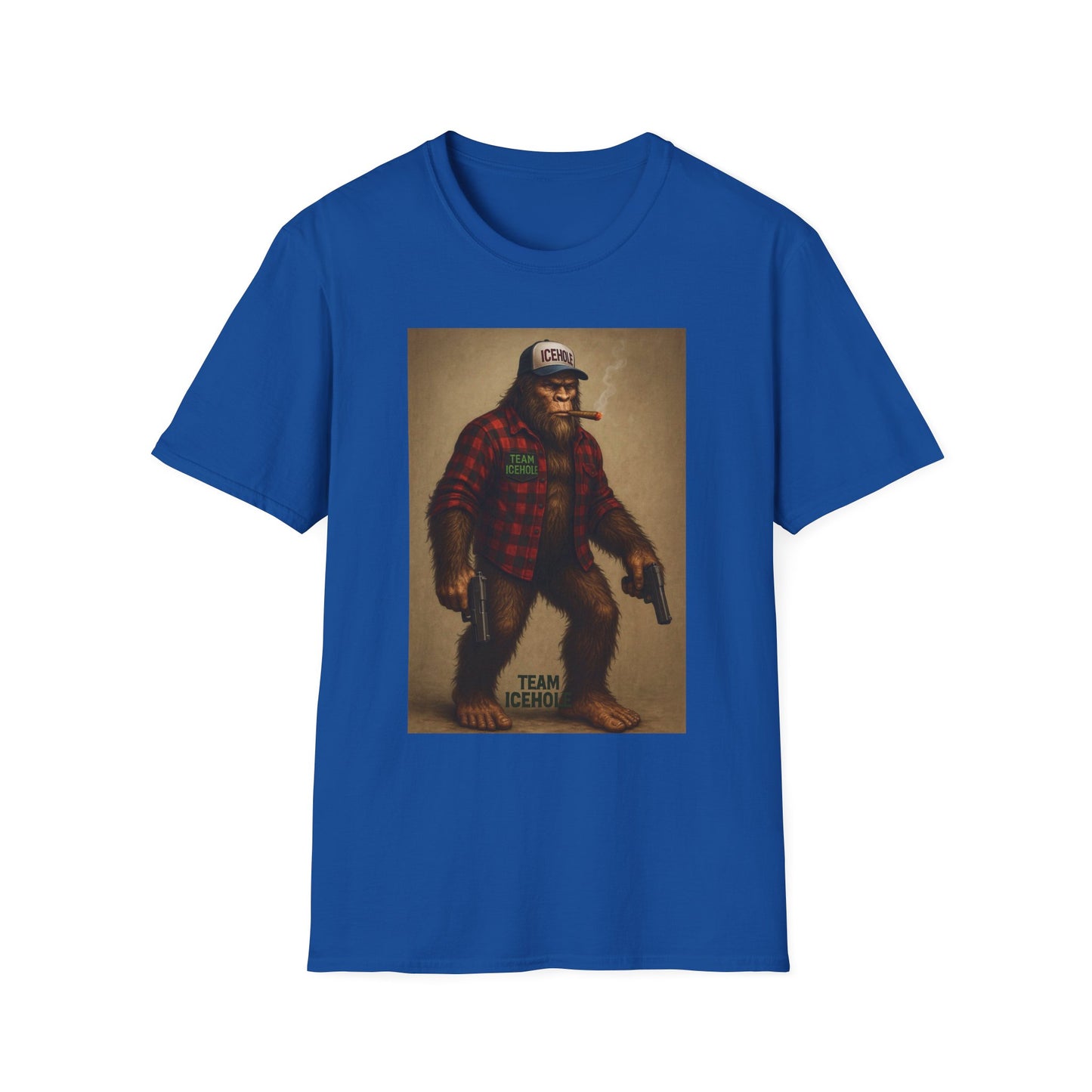 T-Shirt - Team IceHole Mascot Bigfoot