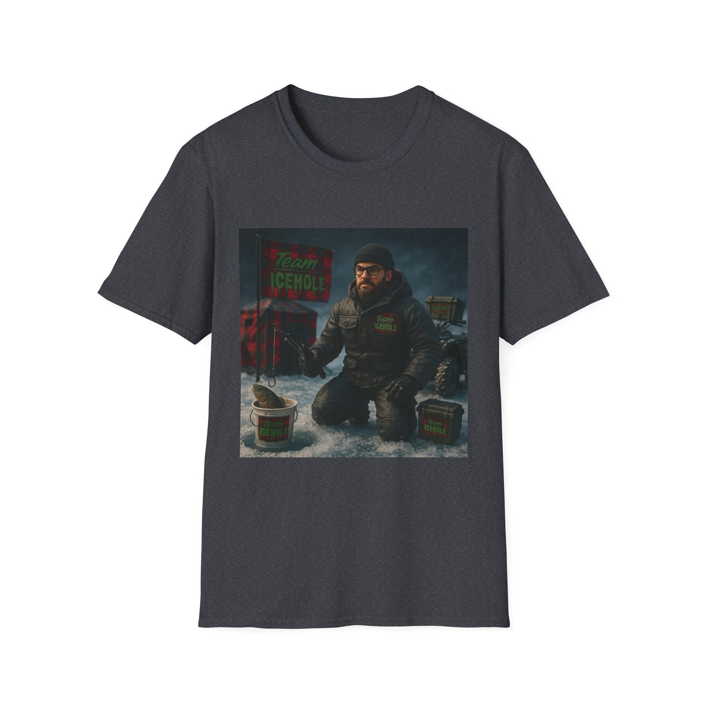 T-Shirt - Team IceHole Camp Setup Adventure Shirt